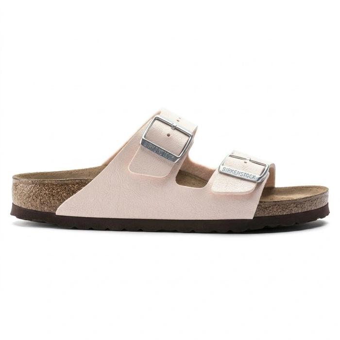 Klapki damskie Birkenstock Arizona BS birko-flor vegan jasno różowe r. 37