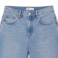 Spodnie damskie Zara Classic Mom Fit jeansy niebieskie r. 42