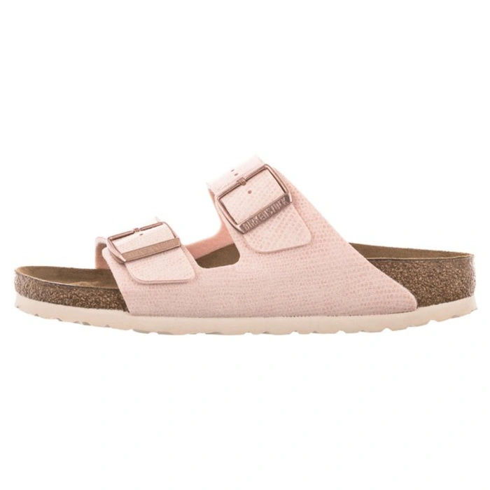 Klapki damskie Birkenstock Arizona BS regular skórzane jasnoróżowe r. 39
