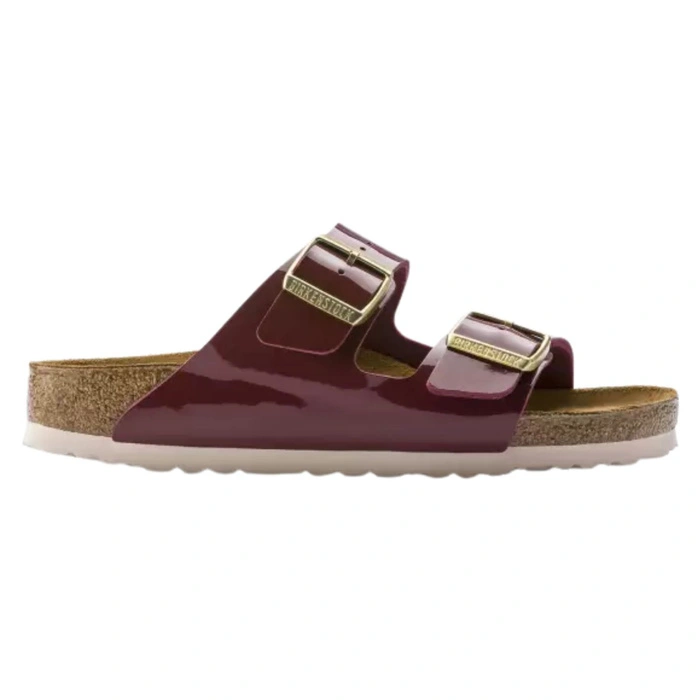 Klapki damskie Birkenstock Arizona BS narrow birko-flor bordowe r. 36