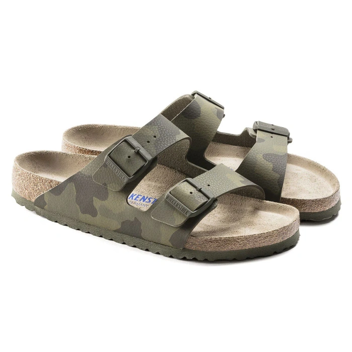 Klapki męskie Birkenstock Arizona bs regular z miękką wkładką moro r. 44