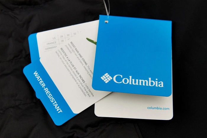 Kurtka męska Columbia Powder Pass pikowana z kapturem lekka czarna