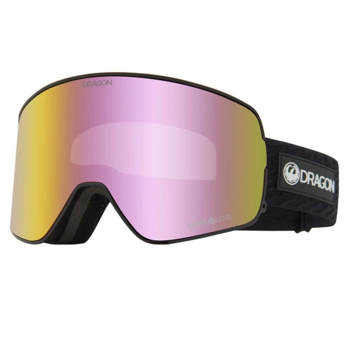 Gogle narciarskie Dragon NFX2 Icon Pink snowboardowe dwie szyby S4 + S1 unisex