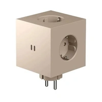 Rozszerzacz gniazd Avolt Square 2 z podwójnym USB-C 30W beżowa