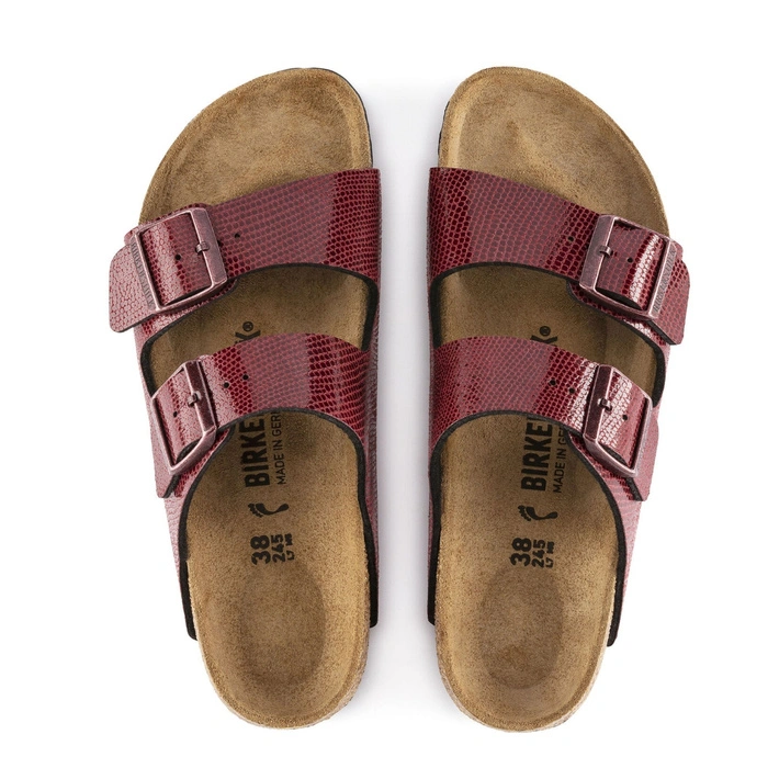 Klapki damskie Birkenstock Arizona bordowe r. 36