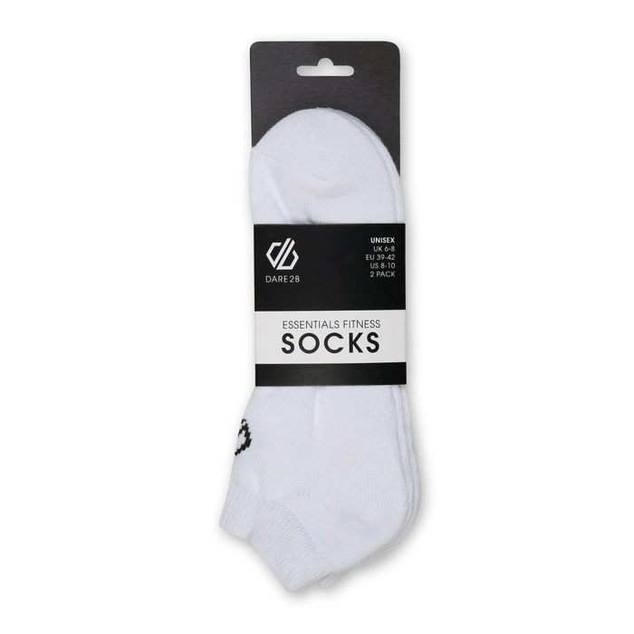 Skarpetki unisex Dare2B Essentials Fitness 2pak biały r. 36/38