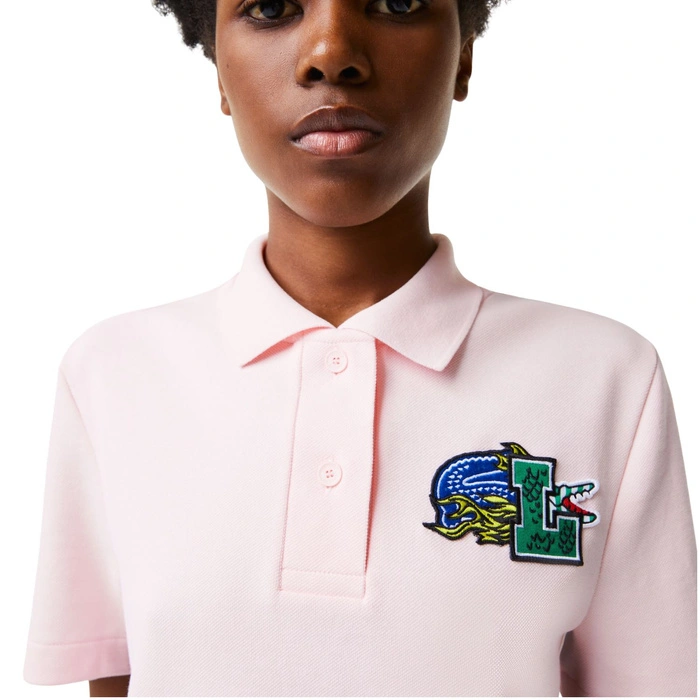 Koszulka damska Lacoste Lacoste Holiday Polo klasyczna różowa r. XXS