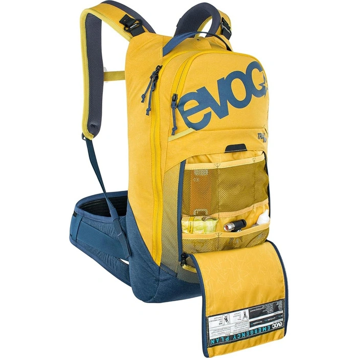 Plecak rowerowy Evoc Trail Pro 10 z ochraniaczem żółty r. S/M