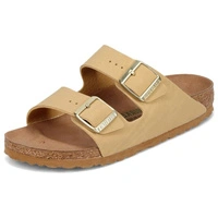 Klapki damskie Birkenstock Arizona BS birko-flor vegan beżowe r. 38
