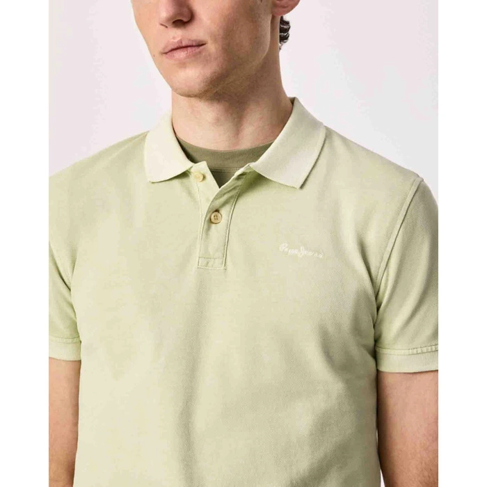 Koszulka męska Pepe Jeans Vincent polo zielona klasyczna