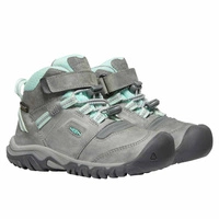 Buty dziecięce Keen Ridge Flex Mid WP trekkingowe skórzane szare r. 24