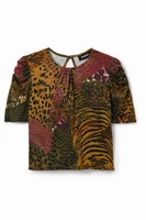 Bluzka damska Desigual Loreto wzór w centki r. M