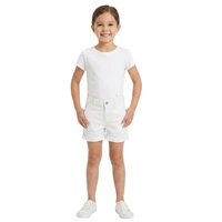 Spodenki krótkie dziewczęce ZARA chino białe r. 140