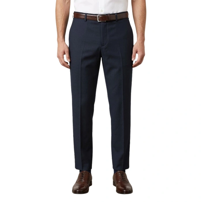 Spodnie męskie Calvin Klein Paris Refined Wool garniturowe wełniane r. S