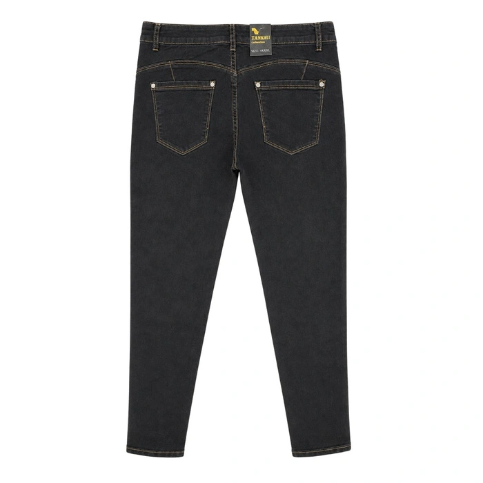 Spodnie damskie Zanku Denim jeansy skinny czarne r. XXL