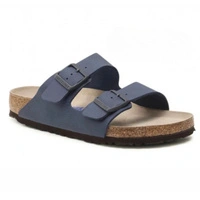 Klapki męskie Birkenstock Arizona regular z miękką wkładką granatowe r. 45