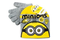 Komplet czapka i rękawiczki Minions The Rise of Gru zimowy szary dla chłopca r. 52