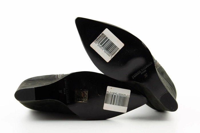 Buty damskie Pierre Balmain botki skórzane czarne r. 37
