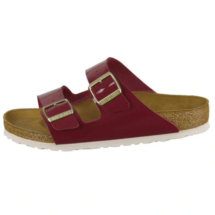 Klapki damskie Birkenstock Arizona BS regular birko-flor bordowe r. 37