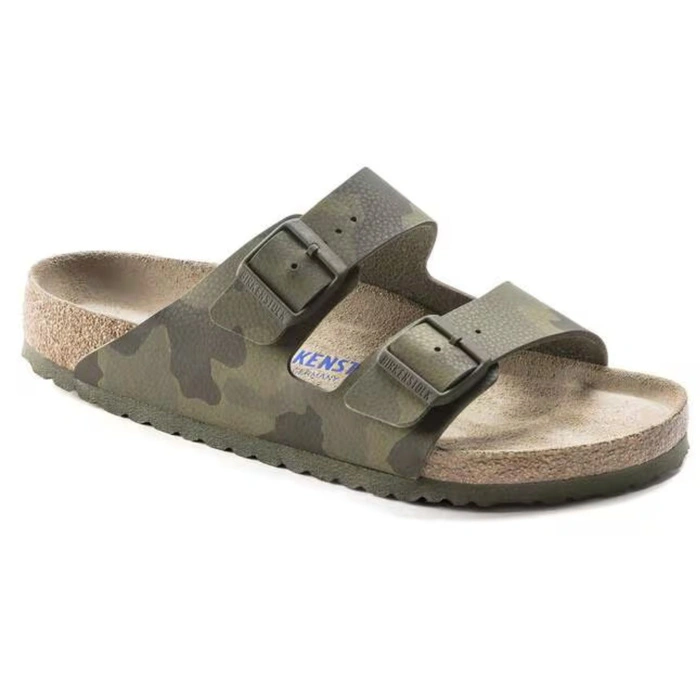 Klapki męskie Birkenstock Arizona bs regular z miękką wkładką moro r. 45