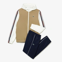 Kompletny męski Lacoste Sport spodnie + kurtka granatowo-beżowy r. XS