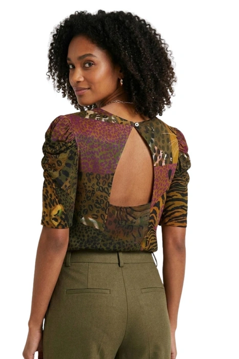 Bluzka damska Desigual Loreto wzór w centki r. M