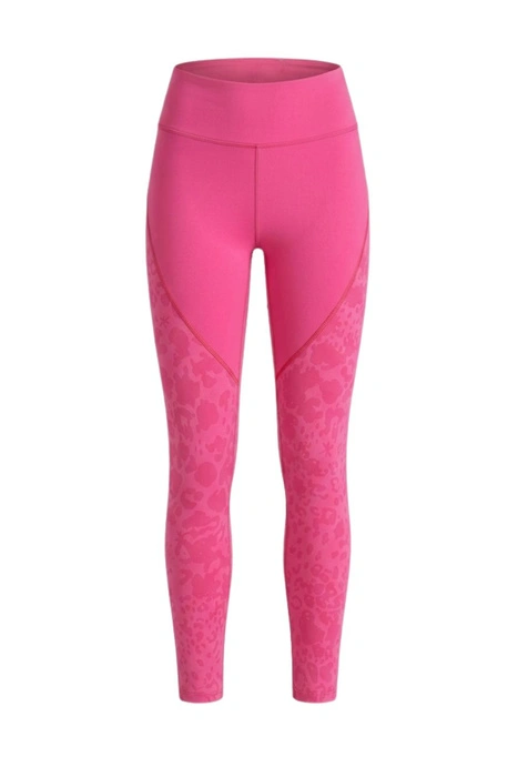 Legginsy damskie Desigual Pink sportowe leopard różowe r. S