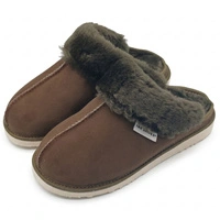 Kapcie damskie IRE SHOES ze skóry owczej naturalny kożuch futro ciepłe ręcznie szyte r. 40