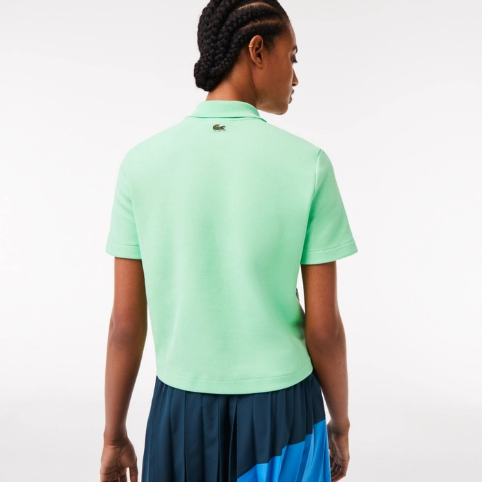 Koszulka damska Lacoste Holiday Organic Cotton Polo zielona r. XXS