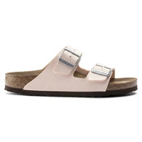 Klapki damskie Birkenstock Arizona BS birko-flor vegan jasno różowe r. 39