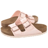 Klapki damskie Birkenstock Arizona BS regular skórzane jasnoróżowe r. 39