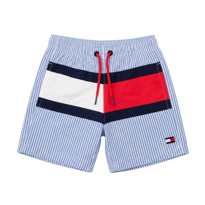 Spodenki chłopięce Tommy Hilfiger Surf szorty kąpielowe niebieskie r. 128
