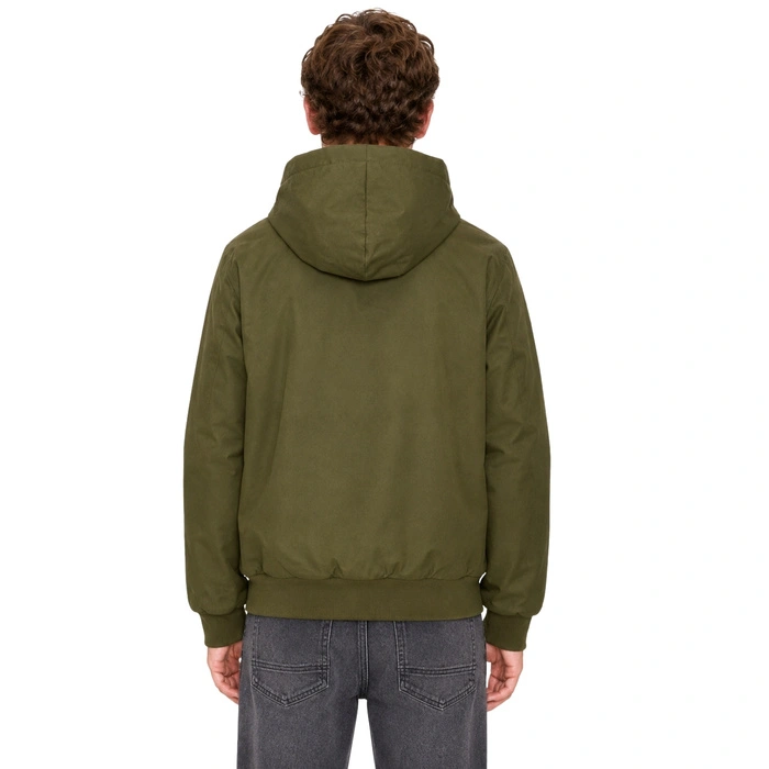 Kurtka chłopięca Dc Shoes Padded ocieplana z kapturem khaki r. 164