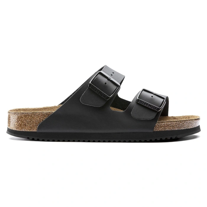 Klapki damskie Birkenstock Arizona skórzane Briko-Flor czarne r. 40