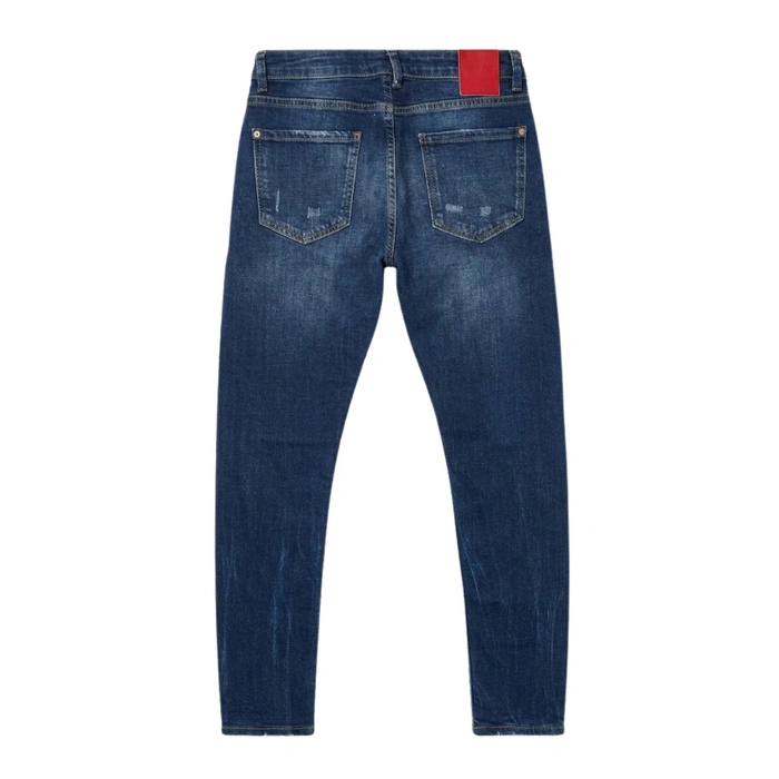 Spodnie damskie ZARA jeansowe skinny z przetarciami
