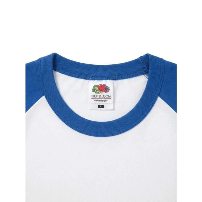 Koszulka męska Fruit of the Loom Baseball biała t-shirt r. L