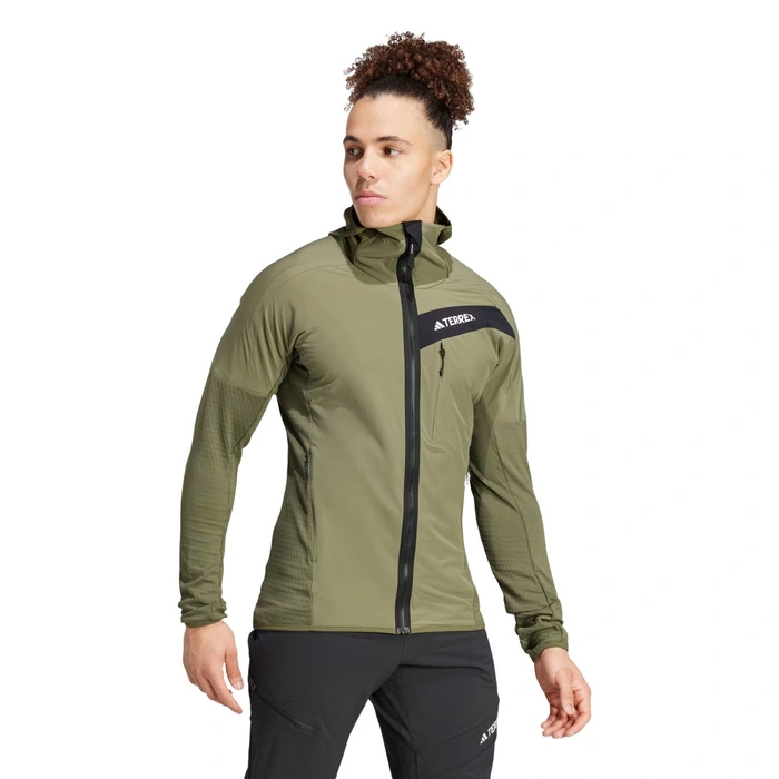 Kurtka męska Adidas Terrex Techrock Wind Fleece sportowa wiatroszczelna r. S
