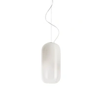 Lampa sufitowa wisząca Artemide Gople Mini z dmuchanego szkła biała