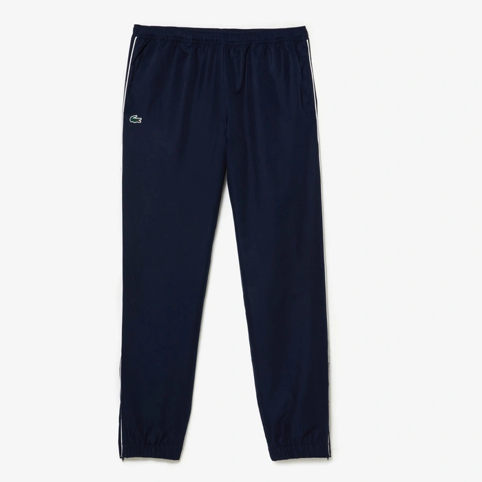 Kompletny męski Lacoste Sport spodnie + kurtka granatowo-beżowy r. XS