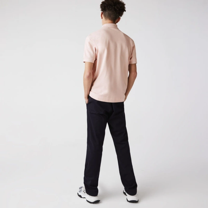 Koszulka męska Lacoste polówka bawełniana jasno różowa r. XS