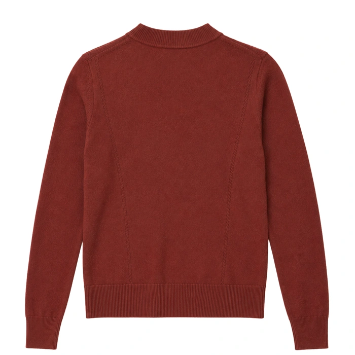 Sweter damska Naf Naf Alina brązowy z ozdobnymi guzikami r. M