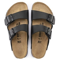 Klapki damskie Birkenstock Arizona skórzane Briko-Flor czarne r. 41