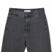 Spodnie damskie Zara skinny flare jeansy czarne r. XS