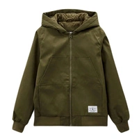 Kurtka chłopięca Dc Shoes Padded ocieplana z kapturem khaki r. 164