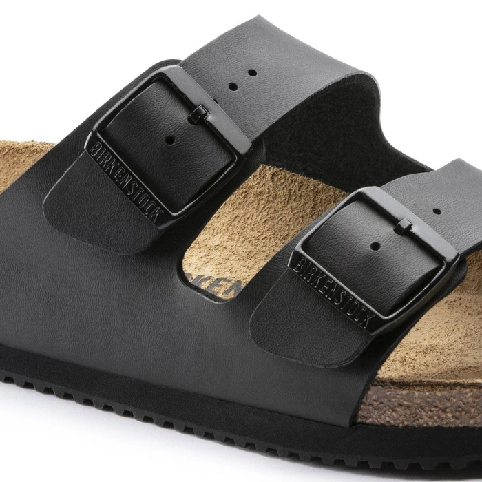 Klapki damskie Birkenstock Arizona skórzane Birko-Flor czarne r. 37