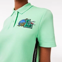 Koszulka damska Lacoste Holiday Organic Cotton Polo zielona r. XXS