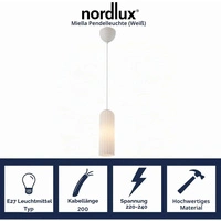 Lampa sufitowa Nordlux Miella wisząca biała 