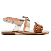 Sandały dziewczęce Pepe Jeans Mandy skórzane brązowe r. 32