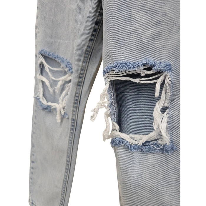 Spodnie damskie Jean Shop jeansy z dziurami niebieskie r. W25