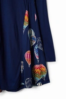 Sukienka dziewczęca Desigual Rigoberta granatowa z nadrukiem balony r. 110